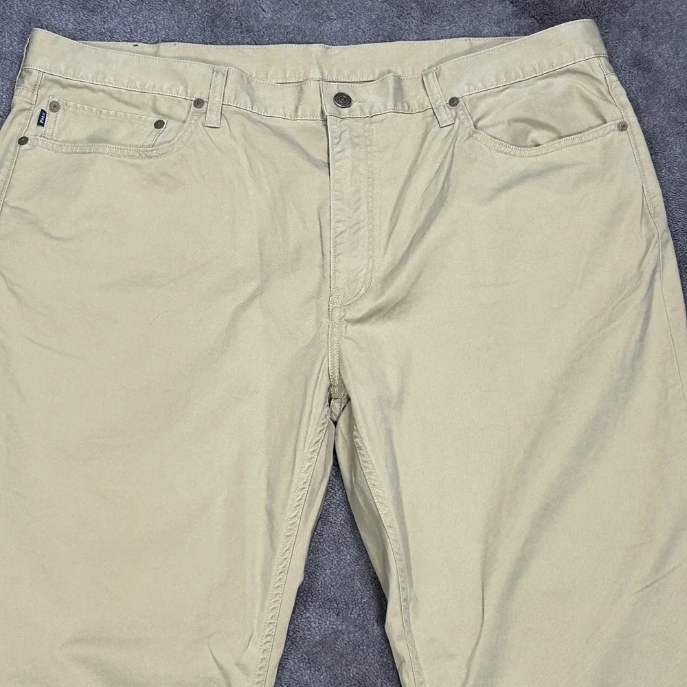 Polo Ralph Lauren Mens 40x32 Tan Khaki Five Pocket Straight‎ Leg Chino Pants